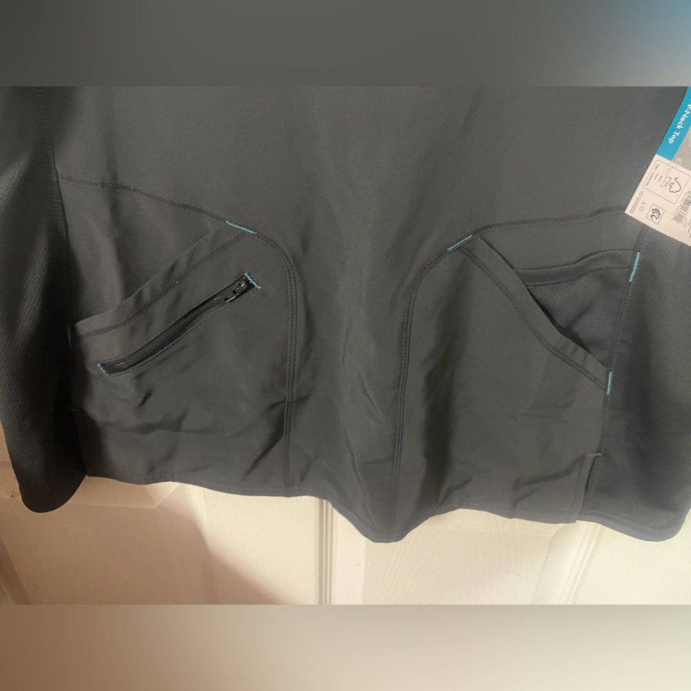 NWT Scrubstar Performance Scrub Top Womens Large Pewter Gray V-Neck Stretch - Picture 9 of 10